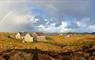 Tigh Zed, Isle of Barra - outside view under a rainbow