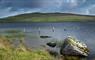 Loch Hosta with Carra Crom hill over which the eagles regularly soar