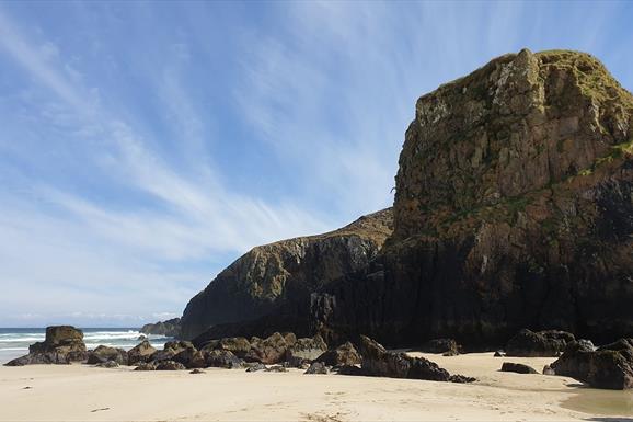 Caisteal a'Mhorair Sea Stack at Garry Beach, Isle of Lewis