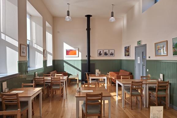 The cafe serves a set lunch menu with daily specials and home baking freshly prepared on the premises