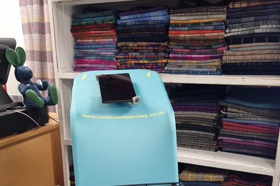 Digital Visitor Information Terminal at Harris Tweed Isle of Harris Shop