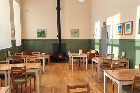 The cafe serves a set lunch menu with daily specials and home baking freshly prepared on the premises