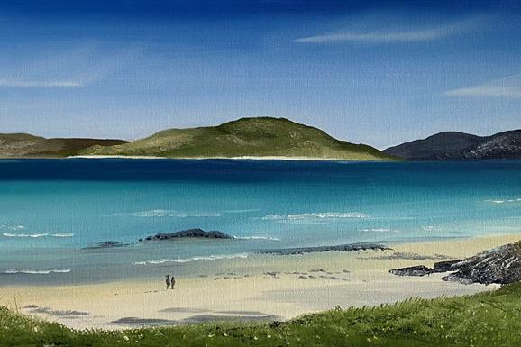 Deb Wilkinson Artist - Beach painting