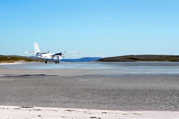 Flight Routes - Loganair - Barra to Glasgow