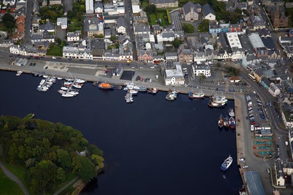 Stornoway Marina - aerial view