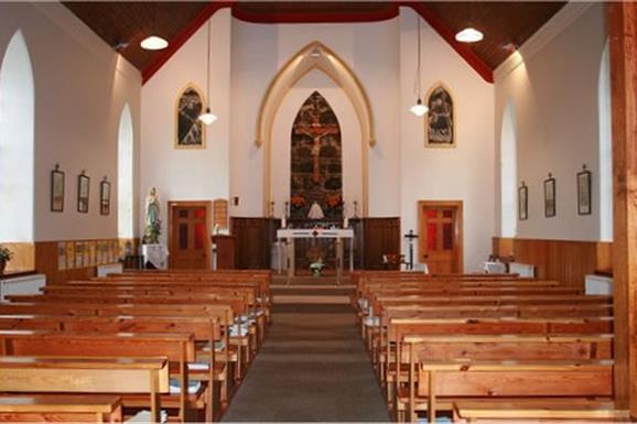 Inside of St Brendan's Church, Craigston