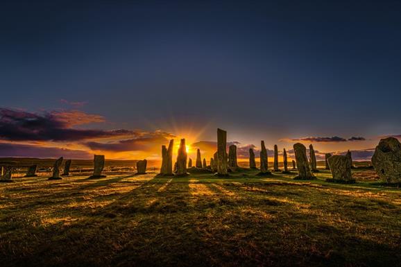 Calanais Stones at sunset