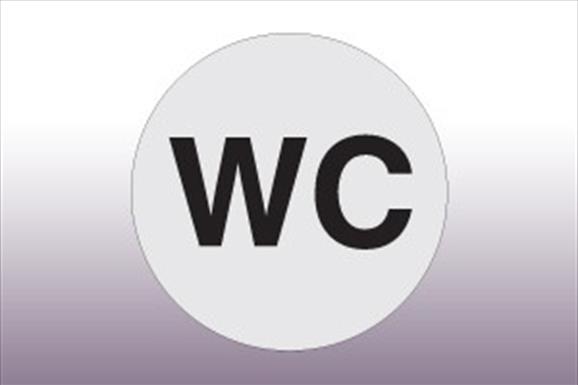 Public Toilets (Open 24hrs) - Bosta Beach - WC sign