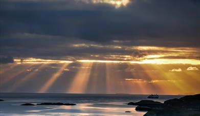 Ferry at dawn