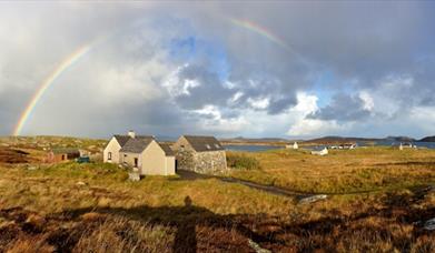Tigh Zed village views and rainbow