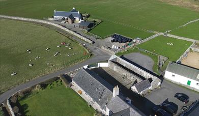 aerial view galson farm guest house isle of Lewis