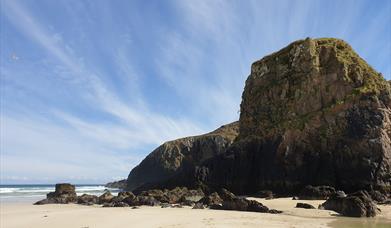 Caisteal a'Mhorair Sea Stack at Garry Beach, Isle of Lewis