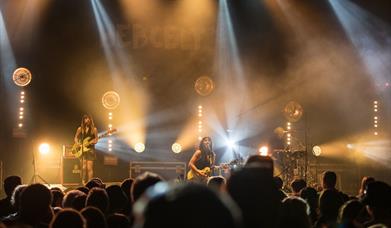 HebCelt Festival band on stage