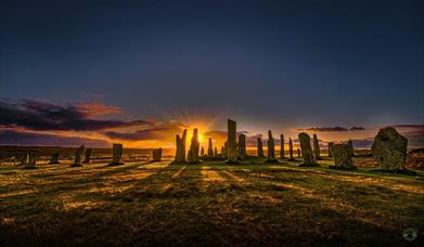 Calanais Stones at sunset