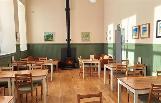 The cafe serves a set lunch menu with daily specials and home baking freshly prepared on the premises