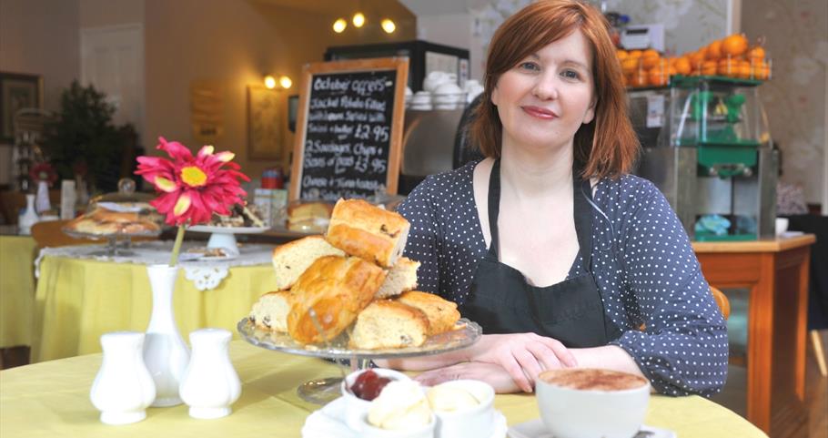 Picture of Esther at Victoria's Tea Room, Barnoldswick