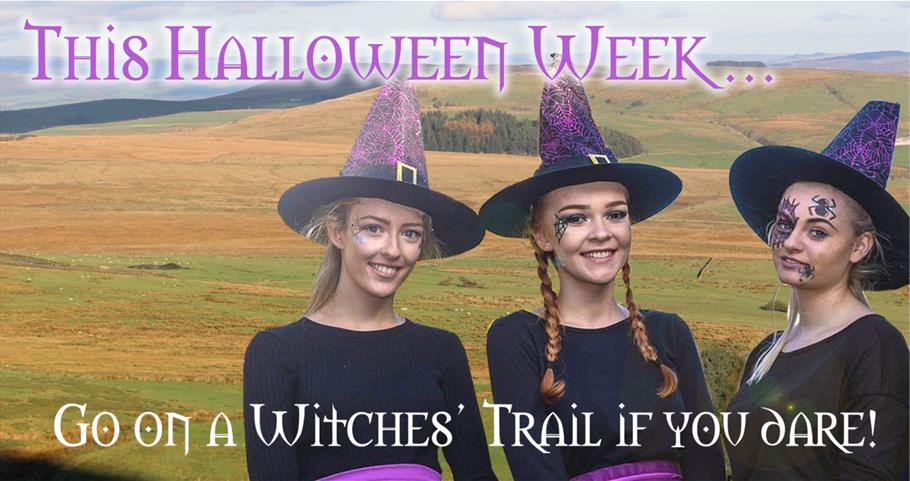 Advert for the Pendle Witches Trail in Halloween Week
