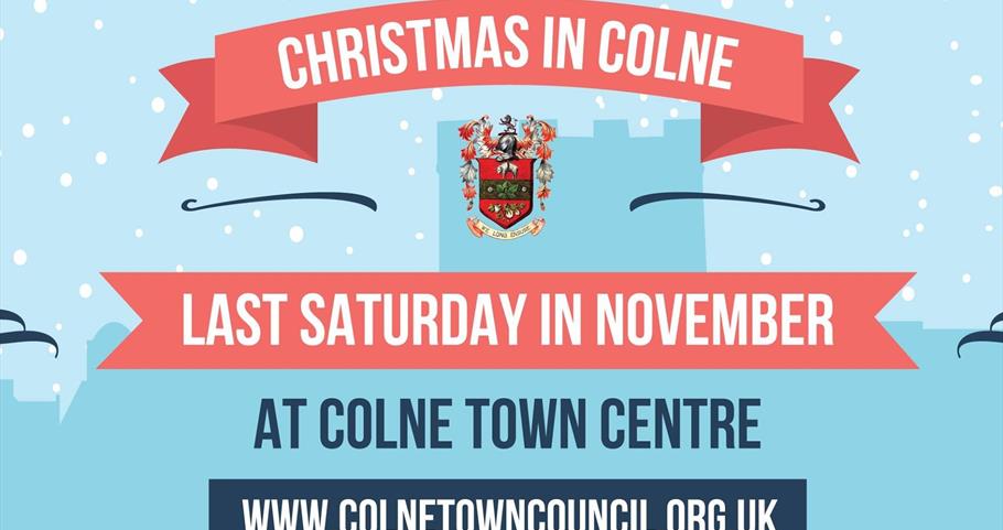Advert for Christmas in Colne