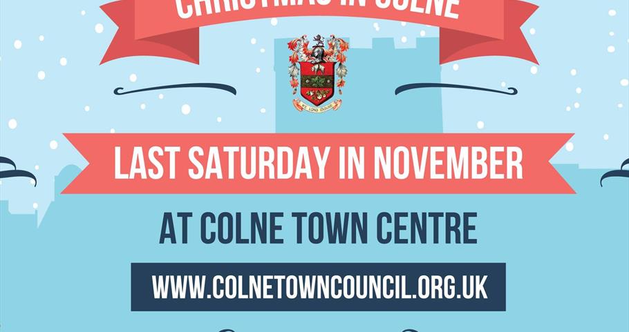 Advert for Christmas in Colne