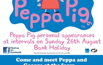 Peppa Pig and George at the farm