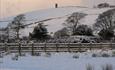 Malkin Tower in the snow