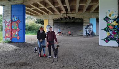 Street art at Nene Park. The Jubilation! project is part of a series of projects taking place in the Park celebrating the Platinum Jubilee.