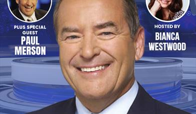 Poster that shows an evening with Jeff Stelling