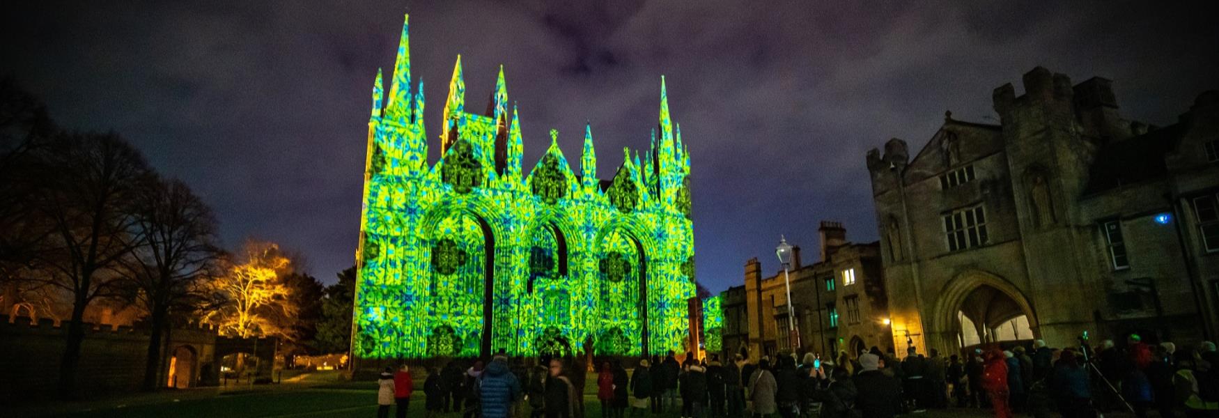 Peterborough Cathedral Illuminated