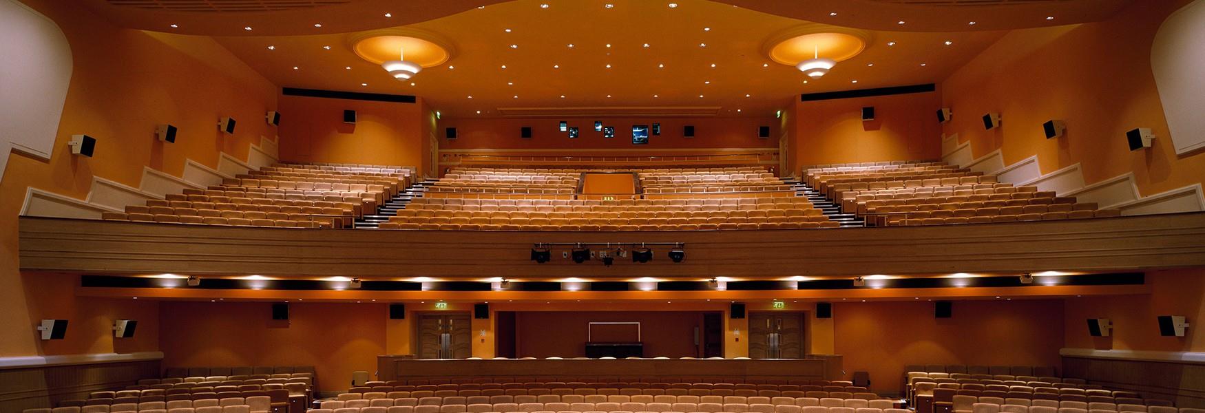 An interior image of the Peterborough New Theatre auditorium.