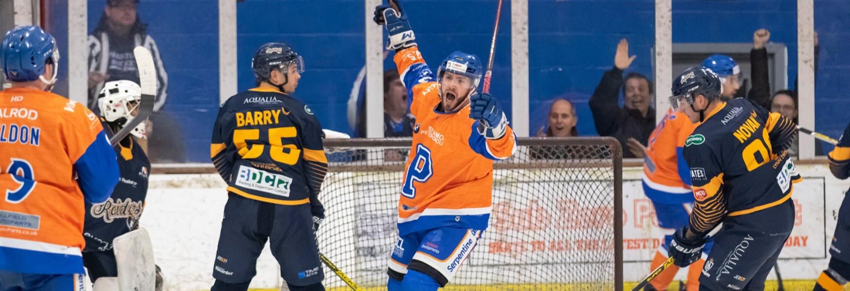 Peterborough Phantoms celebrating a goal