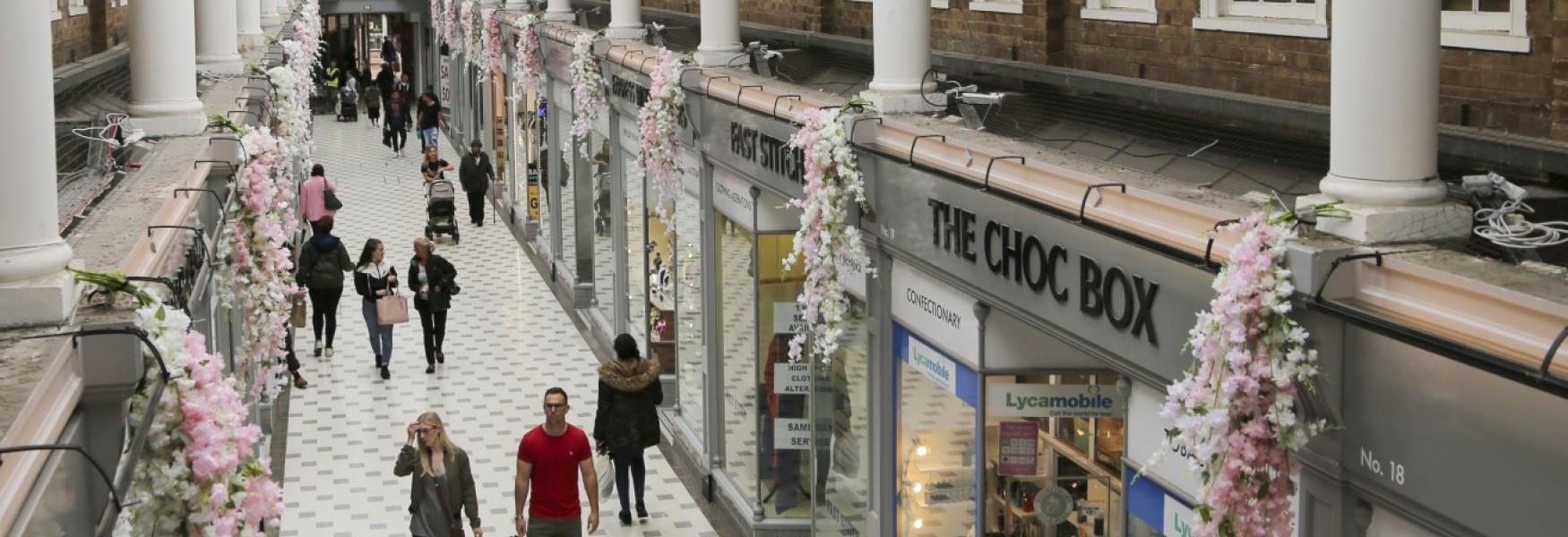 Westgate Arcade - the home of independent retail in Peterborough city centre.