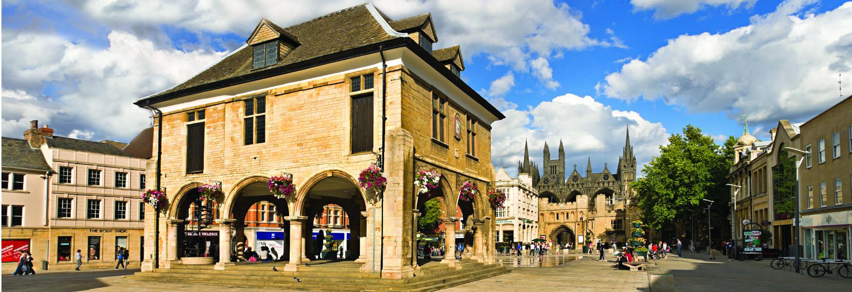 Image of the Peterborough Guild Hall in Cathedral Square