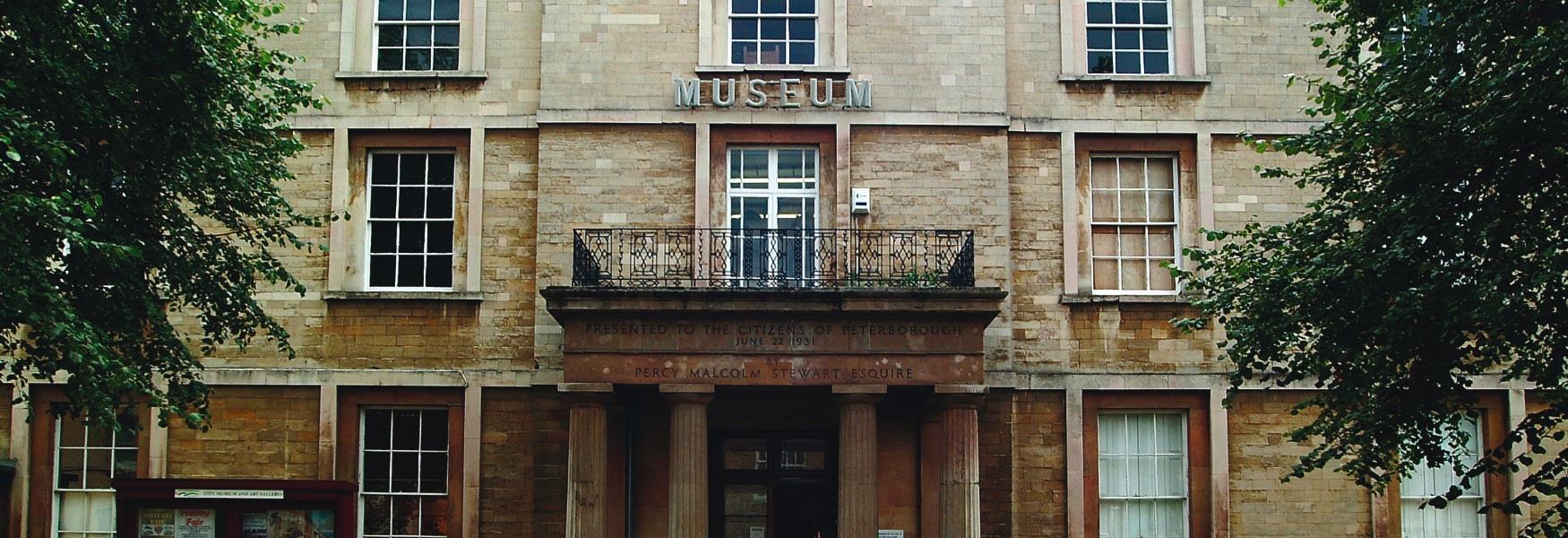 Image of the front entrance of the Peterborough Museum