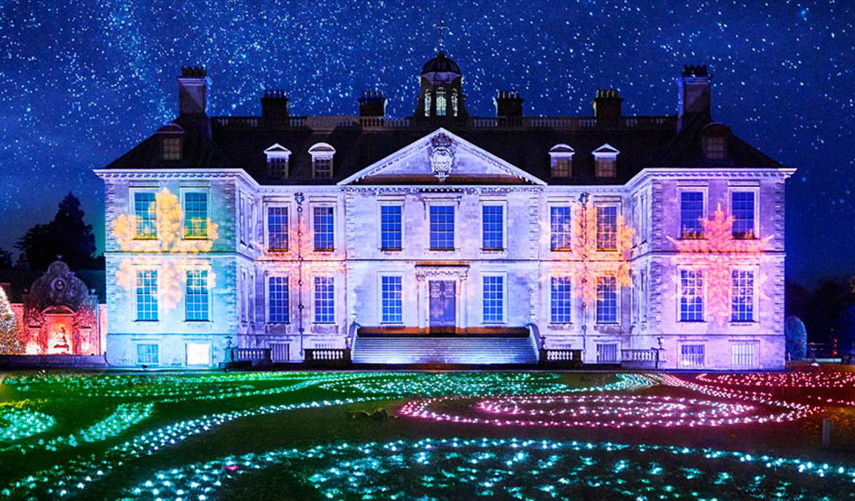 Christmas illuminations at Belton House