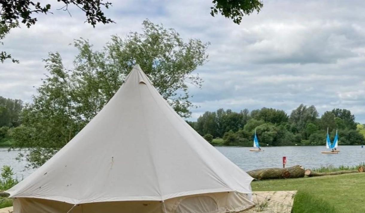 Bell tent at Nene Park