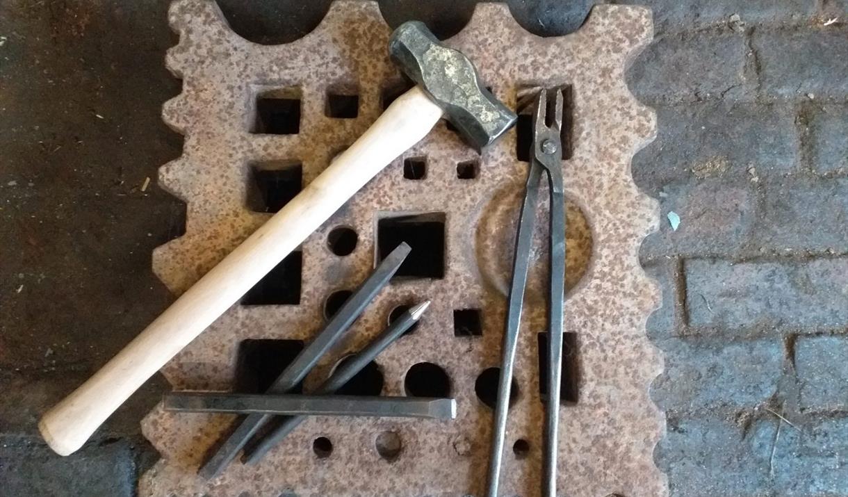Blacksmithing at Sacrewell