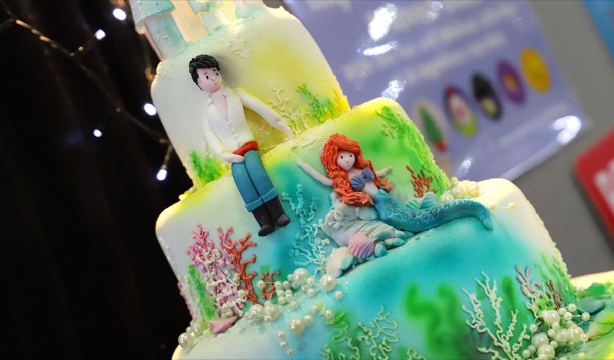 The Little Mermaid inspired cake decoration at Crafting Live