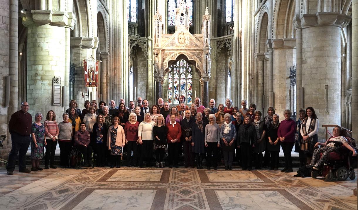 Choir singing at Cathedral