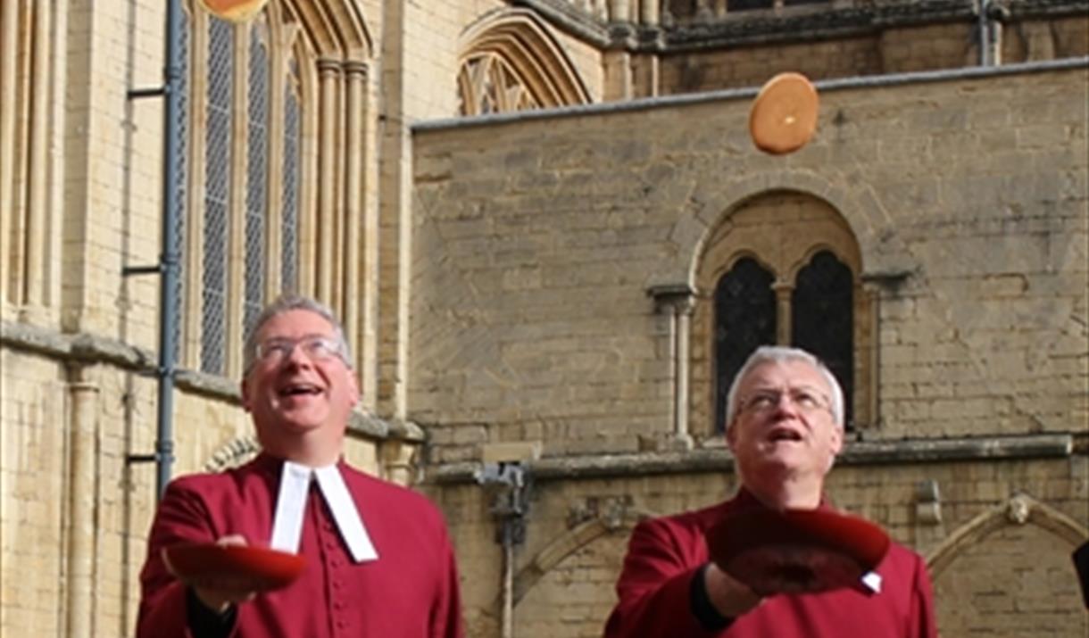 Cathedral Pancake Race