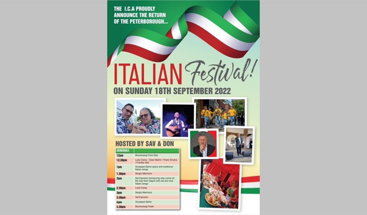 CANCELLED Peterborough Italian Festival Food and Drink Event in