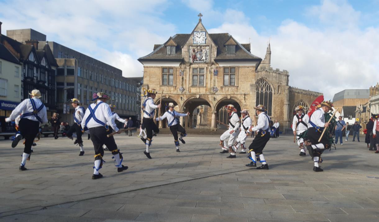 Morris Dancing in Cathedral Square