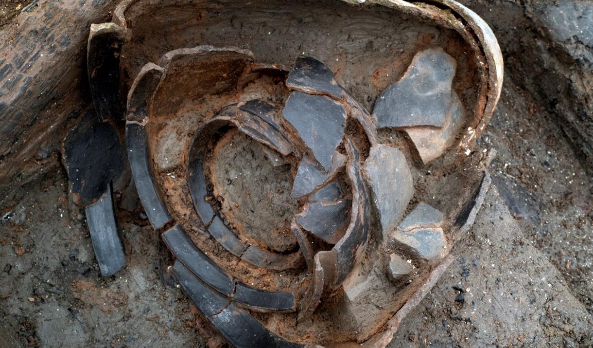 pottery that has been found