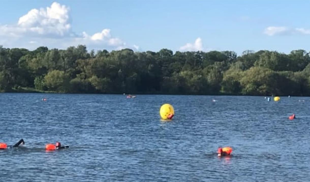Open water swimming at Nene Park