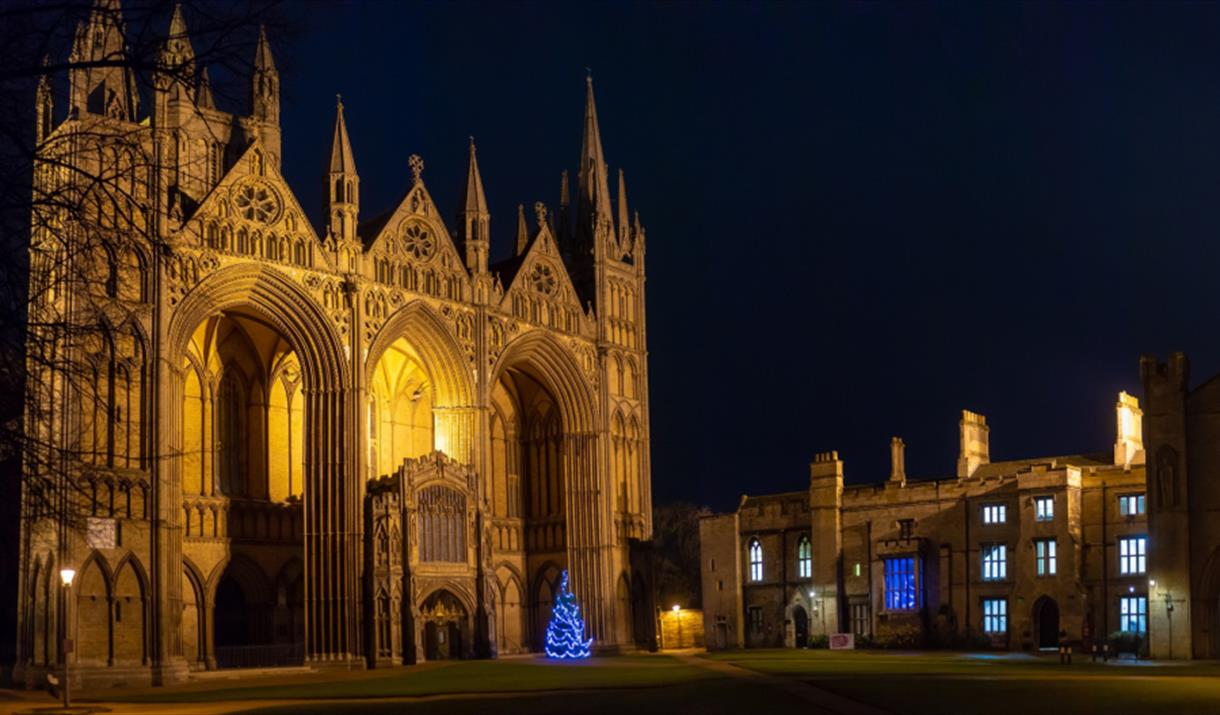 Peterborough Cathedral at Christmas