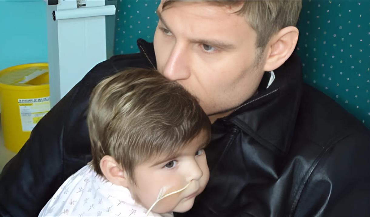 Scott and his baby