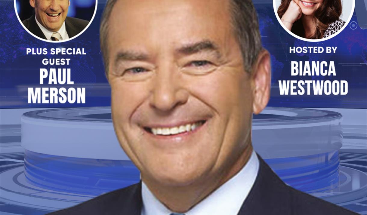 Poster that shows an evening with Jeff Stelling