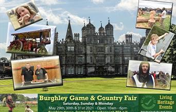 Burghley Game & Country Fair
Saturday, Sunday & Monday
May 29th, 30th & 31st
Open 10am-6pm