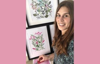 Christmas Collage workshop at the Mini Vine