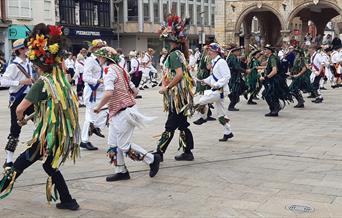 Morris dancers in Peterborough