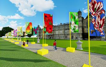 Visual of Botanic Tapestry flags